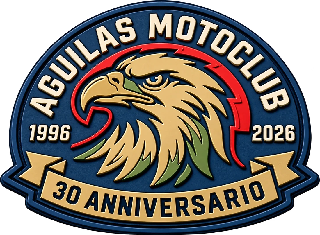 Escudo Águilas Motoclub 30 aniversario con relieve 3DTI