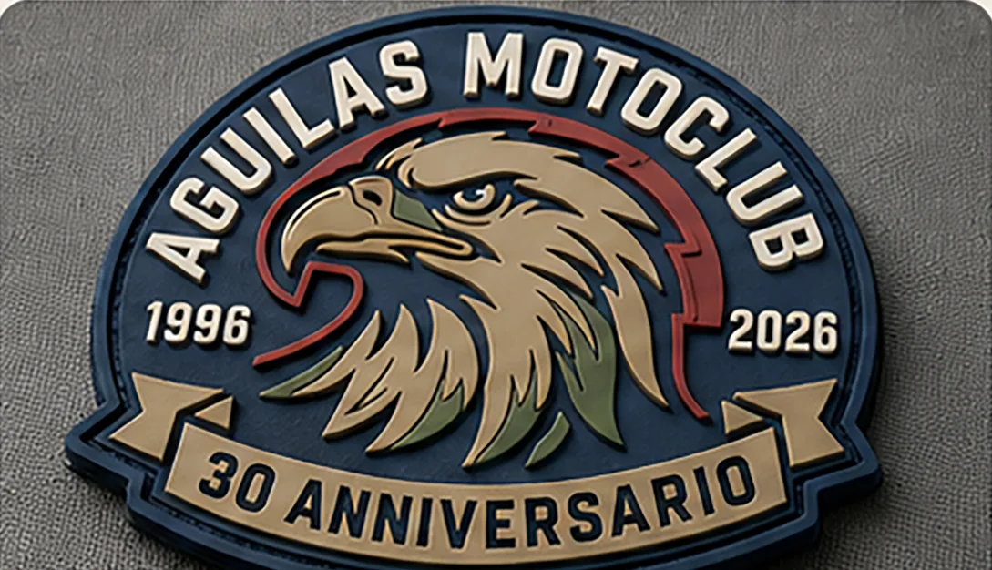 Escudo Águilas Motoclub con relieve 3DTI