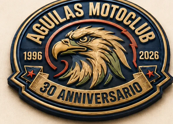Escudo Águilas Motoclub 30 aniversario en 3DTI