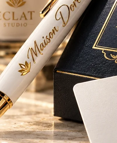 Bolígrafo con logotipo en Stamping metálico