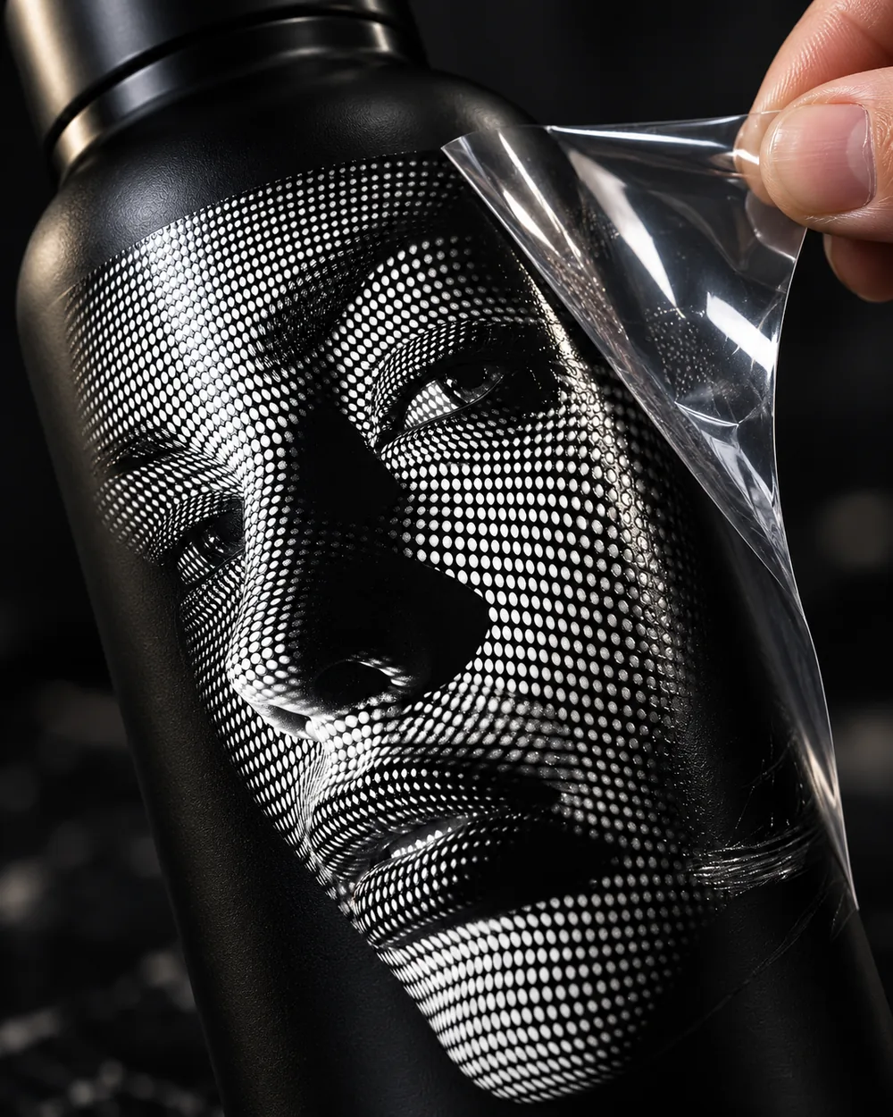Botella personalizada con transfer UV DTF